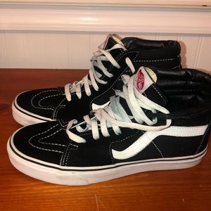 Black high top Vans